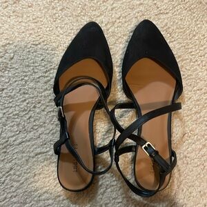 Women Dress Flats Black; Like New!